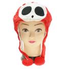 Chapéu de pelúcia Cosplay Marios Shy Guy Hat, boné de anime, adulto, unissex