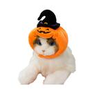 Chapéu De Pelúcia De Abóbora Fofo Para Pets, Acessório De Fantasia Quente Para Gatos E Cães No