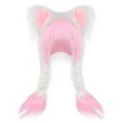 Chapéu de pelúcia para gatos JUNBOON com orelhas fofas, chapéu quente de inverno Chapéu de pelúcia para gatos JUNBOON com orelhas fofas, chapéu quente de inverno