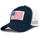 Chapéu de pesca Naicissism American Fish Flag Trucker Hat