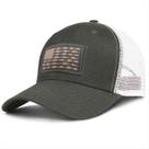Chapéu de pesca Naicissism American Fish Flag Trucker Hat Chapéu de pesca Naicissism American Fish Flag Trucker Hat