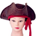 Chapéu de pirata, adereços de baile, festa de carnaval de Halloween