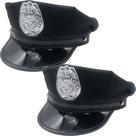 Chapéu de polícia, acessório, 2 peças para adultos, Halloween