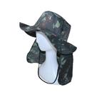 Chapéu De Poliéster Modelo Pescaria Camuflado Com Proteção Para O Pescoço - Glx