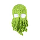 Chapéu de Polvo de Algodão para Inverno - Balaclava de Tentáculo de Lula - Feito à Mão