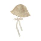 Chapéu De Praia De Verão Para Meninas Com Laço De Renda E Palha, Chapéu Panamá Fashion Para