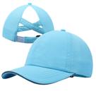 Chapéu de rabo de cavalo, boné de beisebol BAOPLAYKIDS, meninas de 7 a 12 anos, azul
