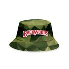 Chapéu de sol Bucket Hat Backwoods verde unissex de algodão 59-62 cm