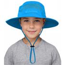 Chapéu de sol Century Star Outdoor Kids UPF 50+ azul celeste 5-13T