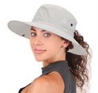 Chapéu de sol feminino Xuoaz com aba larga e proteção UV de verão