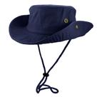 Chapéu de sol Gelante 100% algodão, lavado em pedra, ajustável, azul marinho Chapéu de sol Gelante 100% algodão, lavado em pedra, ajustável, azul marinho