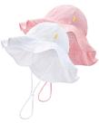 Chapéu de sol HONGTEYA Baby Toddler Girl UPF 50+ Proteção solar
