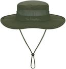 Chapéu de sol HONGTEYA Kids Summer UPF 50+ Outdoor Army Green 5-13