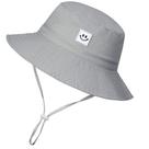 Chapéu de sol MaxNova Smile Face para meninos de 2 a 7 anos cinza Chapéu de sol MaxNova Smile Face para meninos de 2 a 7 anos cinza