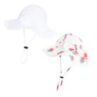 Chapéu de sol para bebês DANMY UPF 50+ com aba larga ajustável 12-24M