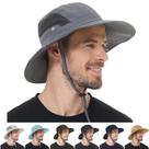 Chapéu de sol Rosoz com proteção UV de aba larga para homens e mulheres