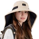 Chapéu de sol Rosoz Outdoor para homens e mulheres, boné de safári com proteção UPF50+, chapéu de pesca de malha de aba larga com aba de pescoço, jardim de praia