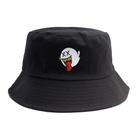 Chapéu de sol unissex bordado Bucket Hat Boo Ghost para mulheres Chapéu de sol unissex bordado Bucket Hat Boo Ghost para mulheres