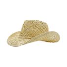 Chapéu De Sol Unissex Dobrável Estilo Cowboy Ocidental De Palha, Tricotado À Mão, Para Viagem E
