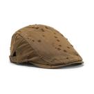 Chapéu de taxista casual envelhecido Ivy Newsboy com boné plano para homens