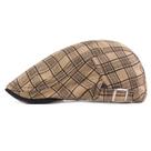 Chapéu de taxista xadrez Gatsby Newsboy Flat Cap para homens em algodão
