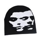 Chapéu de tricô para homens e mulheres moda pulôver boné Y2k Goth gorro quente