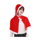 Chapéu De Veludo Vermelho Com Capuz Para Fantasia De Natal, Estilo Pai-Mãe, Fantasia De Natal