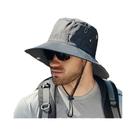 Chapéu De Verão Masculino Com Aba Larga, Protetor Solar, Boné De Pescador Para Atividades Ao Ar