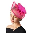 Chapéu Fascinator AQOKKA com Tiara e Presilha Floral 30 cm Chapéu Fascinator AQOKKA com Tiara e Presilha Floral 30 cm