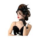 Chapéu Fascinator Elegante Estilo Kentucky Derby Anos 50 Para Mulheres, Presilha De Cabelo Para
