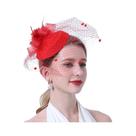Chapéu Fascinator Vintage Feminino com Véu - Ideal para Coquetéis, Chá e Festas