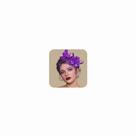 Chapéu Fascinators Masedy Tea Party Feather Vintage Lace Purple Chapéu Fascinators Masedy Tea Party Feather Vintage Lace Purple