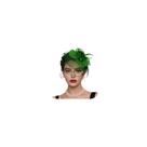 Chapéu Fascinators REVOLIA Tea Party Floral Feathers Green