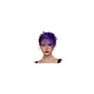 Chapéu Fascinators REVOLIA Tea Party Floral Feathers Purple