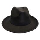 Chapéu Fedora Aba Grande Unissex com Ajustável Feltro Floppy