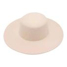 Chapéu Fedora De Lã Elegante Com Aba Larga Para Festas Formais