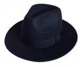 Chapéu Fedora Feltro Aba Grande Unissex