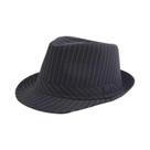 Chapéu Fedora Masculino Preto E Branco Listrado Para Primavera E Outono, Casual, Versátil, Protetor