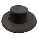 Chapéu Fedora redondo Aba Grande feminino Feltro Floppy Clássico