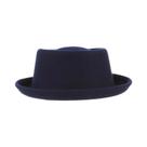Chapéu Fedora Unissex 100% Lã Com Aba Curvada Para Outono E Inverno
