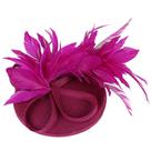 Chapéu feminino flor derby feather fascinators contas fofas para chapéus de casamento