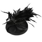 Chapéu feminino flor derby feather fascinators contas fofas para chapéus de casamento
