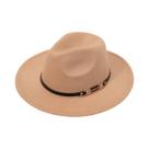 Chapéu Feminino Vintage De Lã Estilo Jazz Para Primavera, Outono E Inverno Boné Elegante Com Aba,