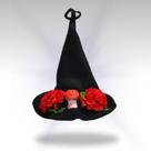 Chapéu Frida Flor Vermelho/preto Fantasia Festa Halloween