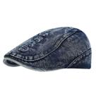 Chapéu Gatsby Newsboy com boné plano, jeans envelhecido, unissex, vintage