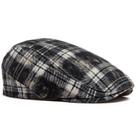 Chapéu Gatsby Newsboy com boné plano, xadrez preto e branco para homens Chapéu Gatsby Newsboy com boné plano, xadrez preto e branco para homens