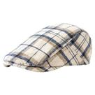 Chapéu Gatsby Newsboy de boné plano com design xadrez para homens