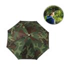 Chapéu Guarda Chuva Camping Pesca Trilha Proteção Sol Camuflado Dobrável Leve
