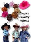 Chapéu Infantil Country Kids Cowboy Rodeio Diversão Ana Castela e Gustavo lima Sertanejo Vaquejada