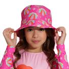 Chapéu Infantil Proteção UV Conchas Pink Everly